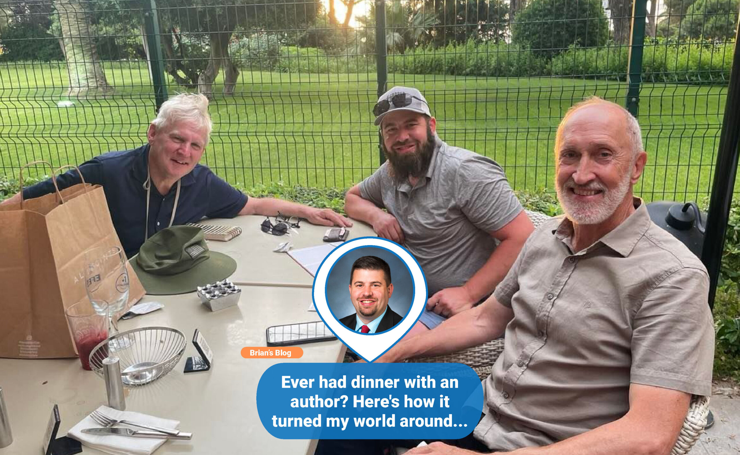 Ever had dinner with an author? Here’s how it turned my world around…